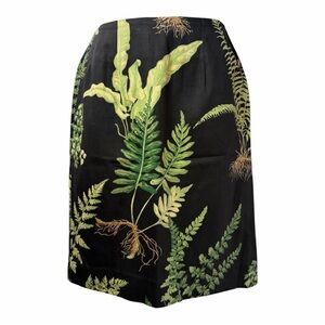 Steven Stolman Vintage Botanical Print Pencil Skirt 6 Dark Academia Cottagecore
